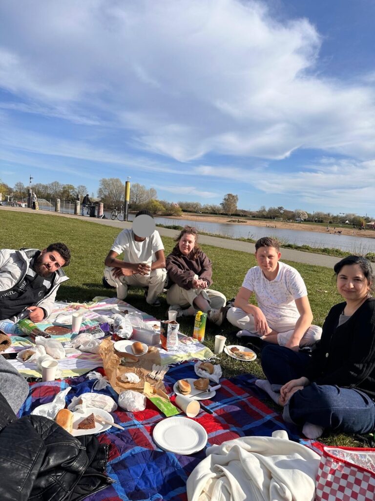 Picknick am Weserufer